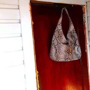 G.I.L.I hobo snake embossed leather new without ta